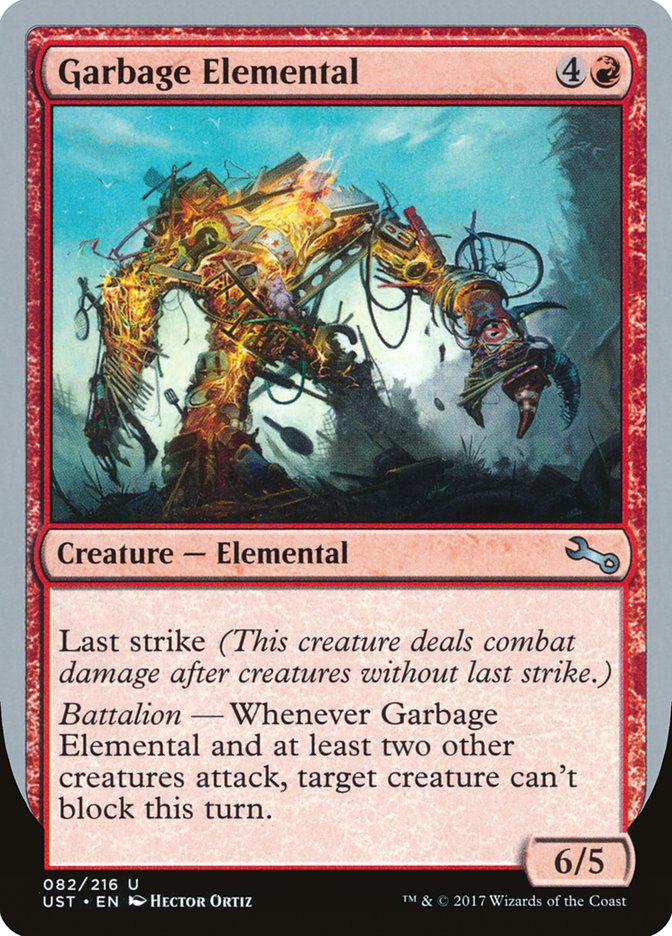 Garbage Elemental (6/5 Creature) [Unstable] Magic: The Gathering