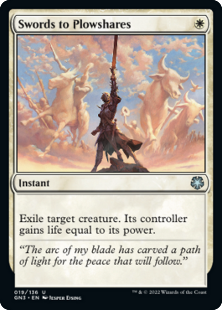 Swords to Plowshares [Game Night: Free-for-All] Magic: The Gathering