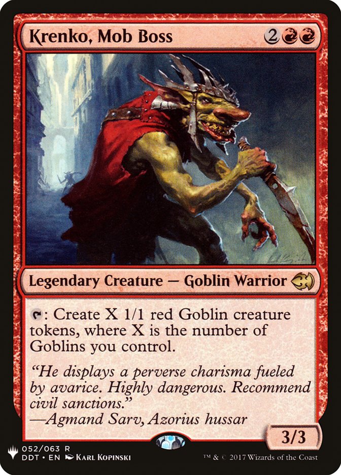 Krenko, Mob Boss [Mystery Booster] Magic: The Gathering