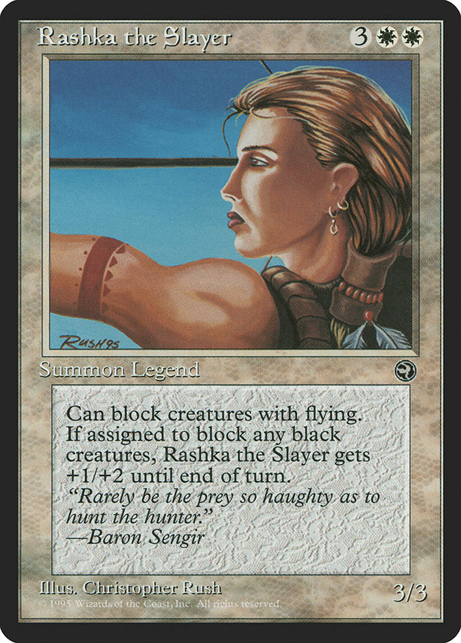 Rashka the Slayer [Homelands] Magic: The Gathering