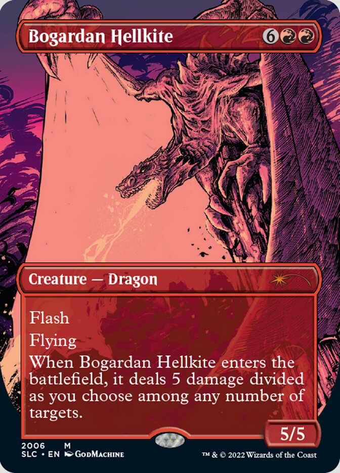 Bogardan Hellkite (Borderless) [Secret Lair Countdown Kit] Magic: The Gathering