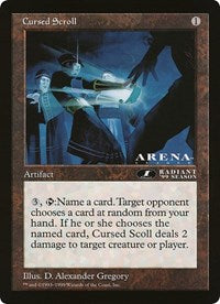 Cursed Scroll (Oversized) [Oversize Cards] Magic: The Gathering