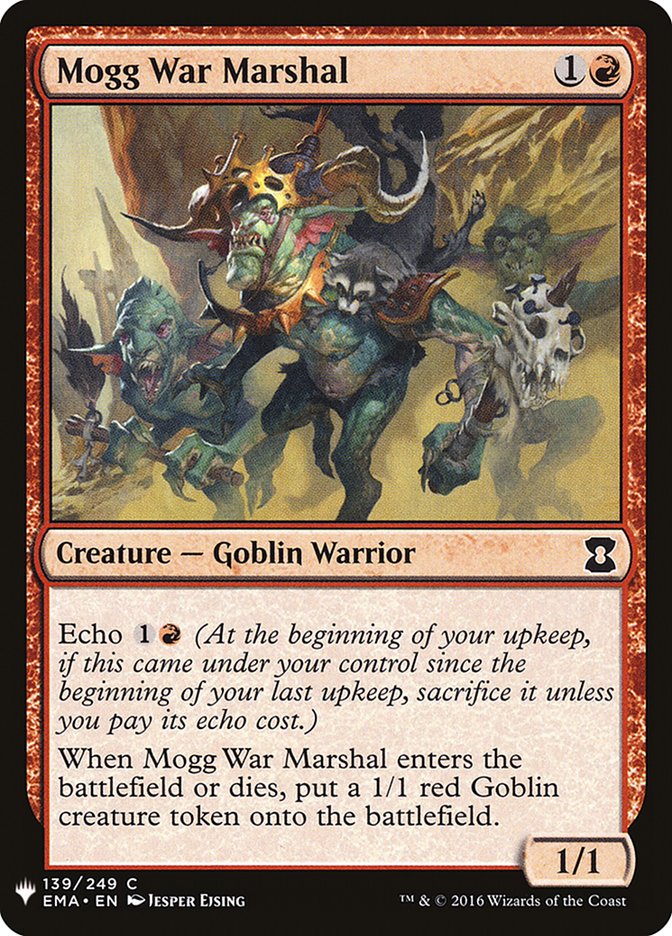 Mogg War Marshal [Mystery Booster] Magic: The Gathering