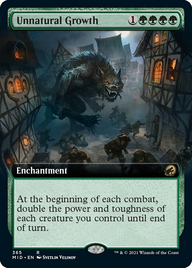 Unnatural Growth (Extended Art) [Innistrad: Midnight Hunt] Magic: The Gathering