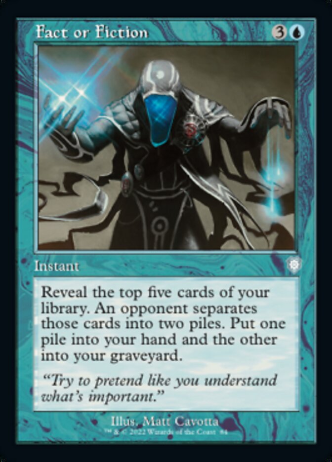 Fact or Fiction (Retro) [The Brothers' War Commander] Magic: The Gathering