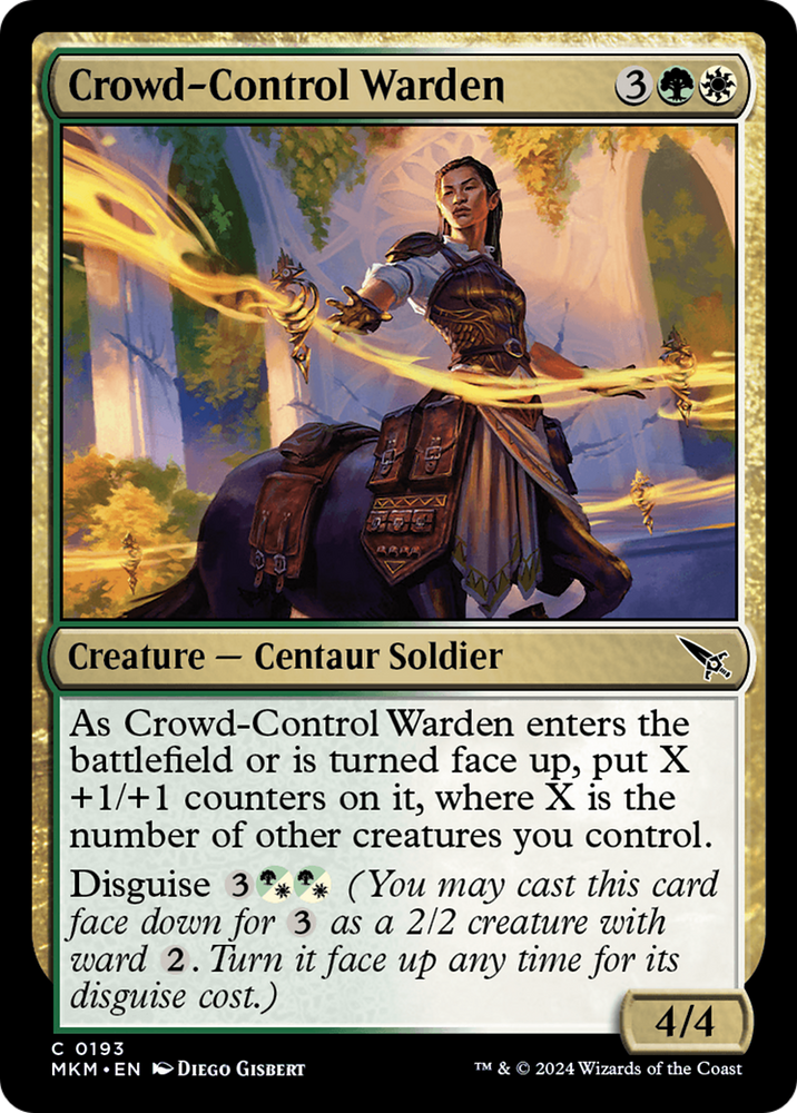Crowd-Control Warden [Murders at Karlov Manor] Magic: The Gathering