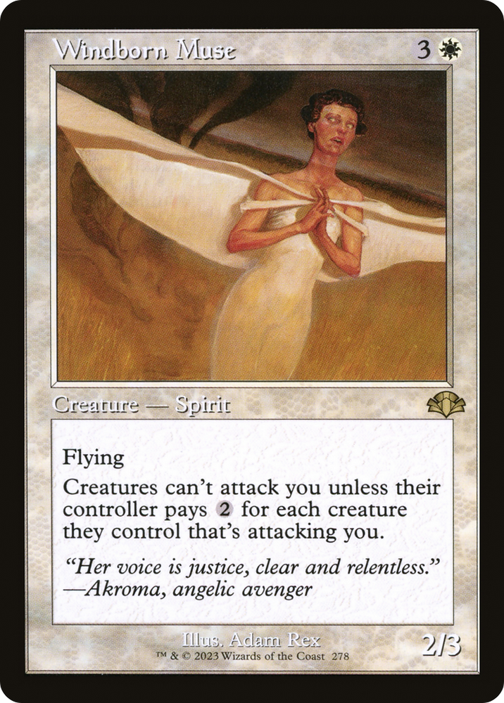 Windborn Muse (Retro) [Dominaria Remastered] Magic: The Gathering