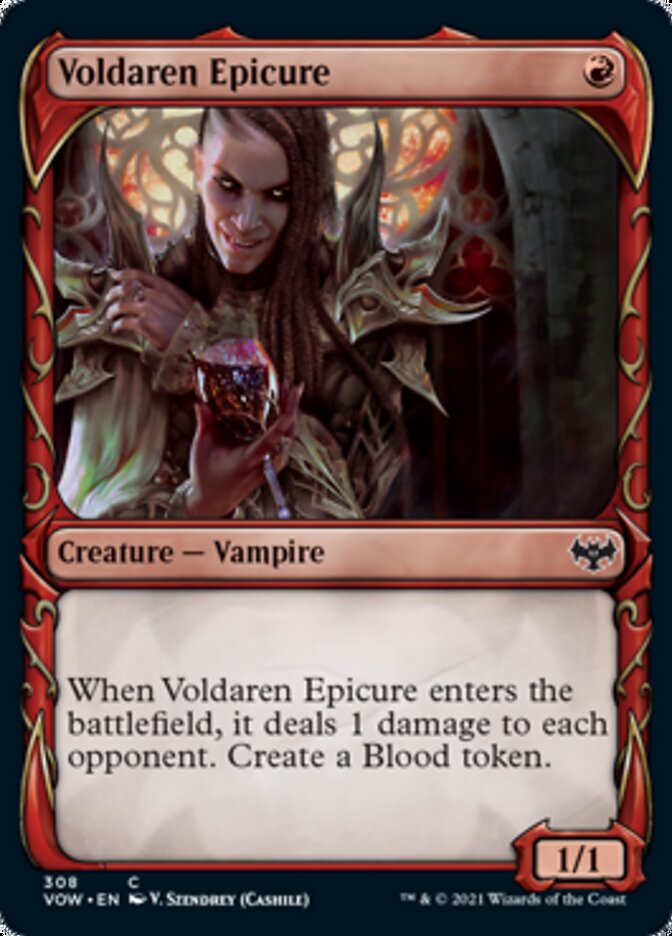 Voldaren Epicure (Showcase Fang Frame) [Innistrad: Crimson Vow] Magic: The Gathering