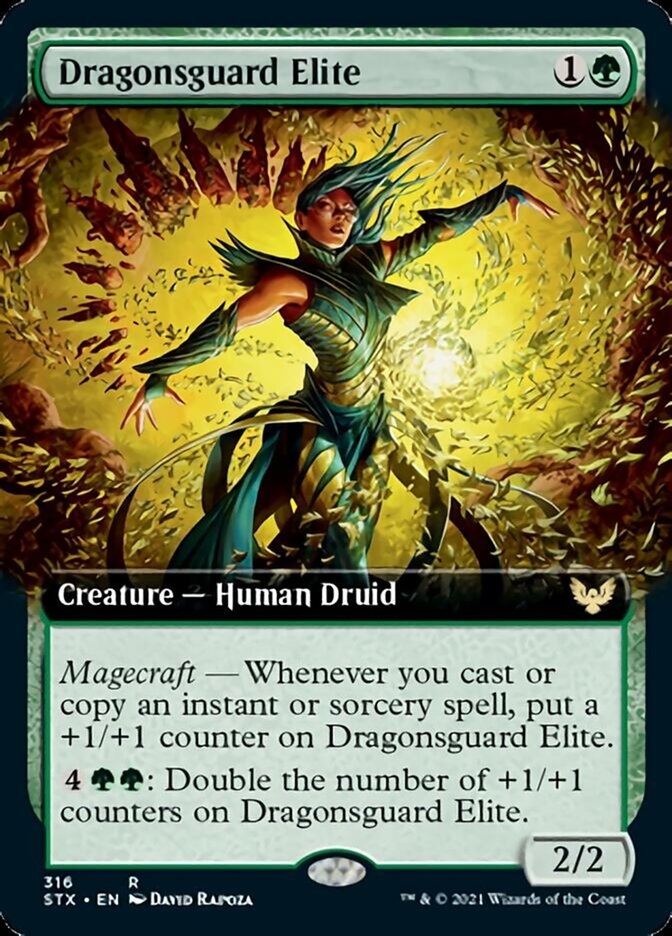 Dragonsguard Elite (Extended Art) [Strixhaven: School of Mages] Magic: The Gathering