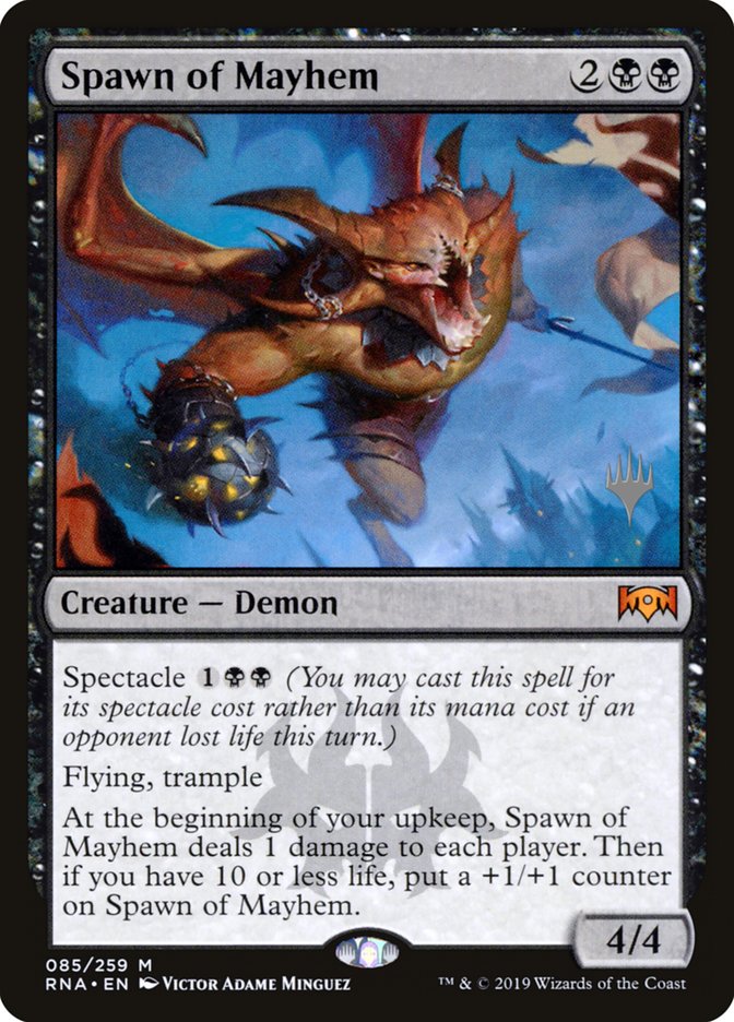Spawn of Mayhem (Promo Pack) [Ravnica Allegiance Promos] Magic: The Gathering