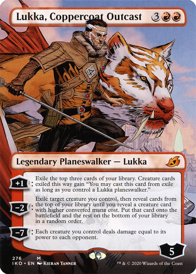 Lukka, Coppercoat Outcast (Borderless) [Ikoria: Lair of Behemoths] Magic: The Gathering
