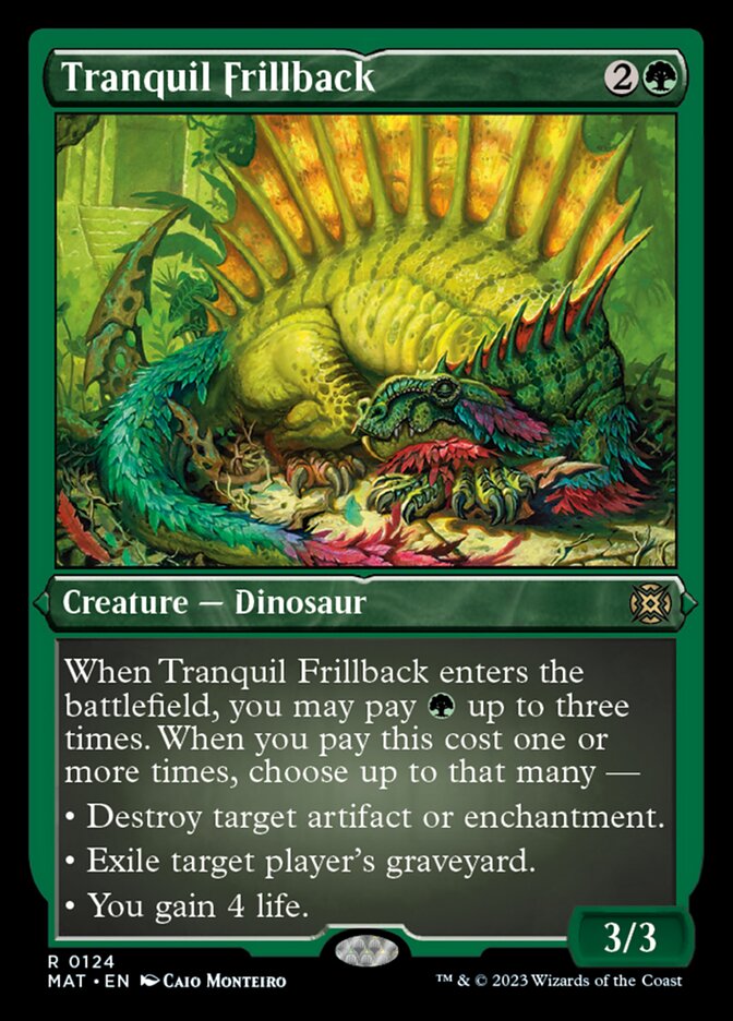 Tranquil Frillback (Foil Etched) [March of the Machine: The Aftermath] Magic: The Gathering