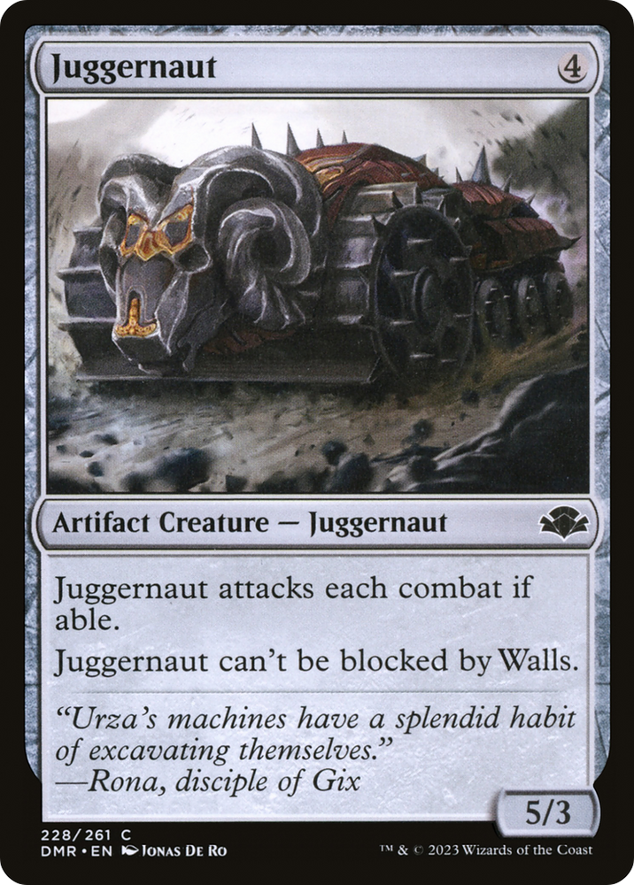 Juggernaut [Dominaria Remastered] Magic: The Gathering