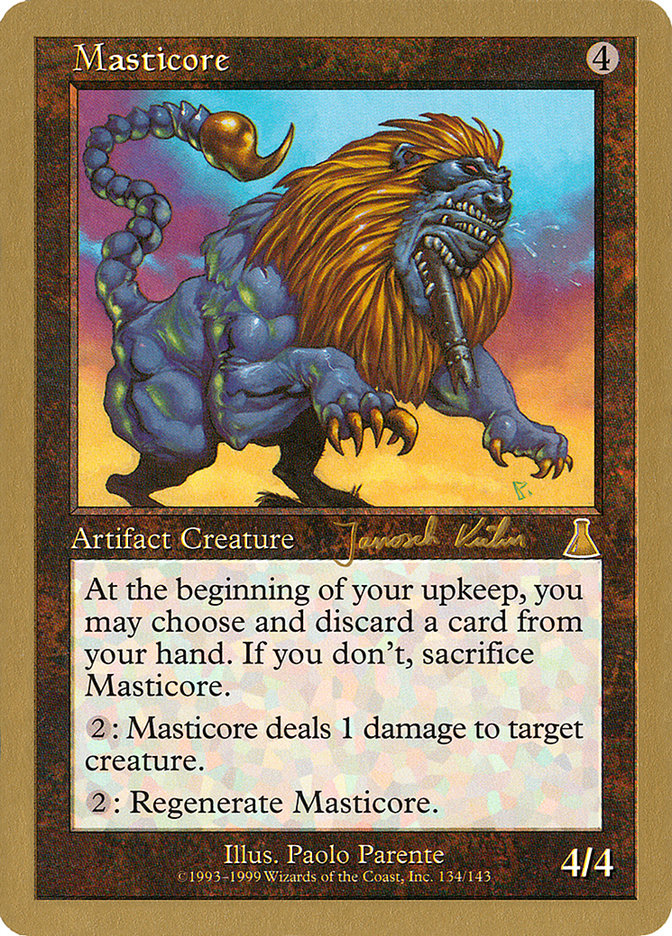 Masticore (Janosch Kuhn) [World Championship Decks 2000] Magic: The Gathering