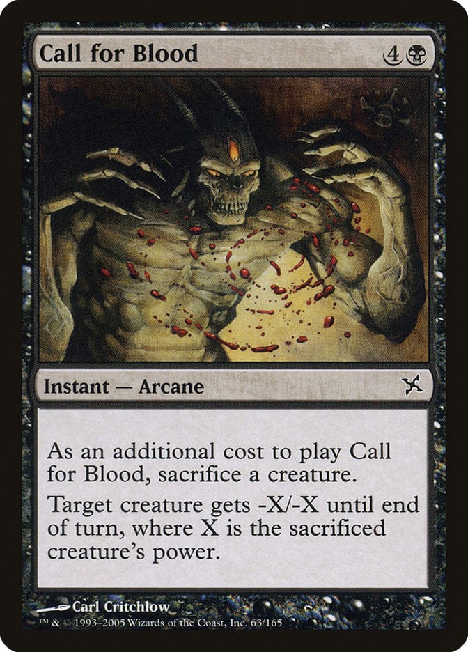 Call for Blood [Betrayers of Kamigawa] Magic: The Gathering