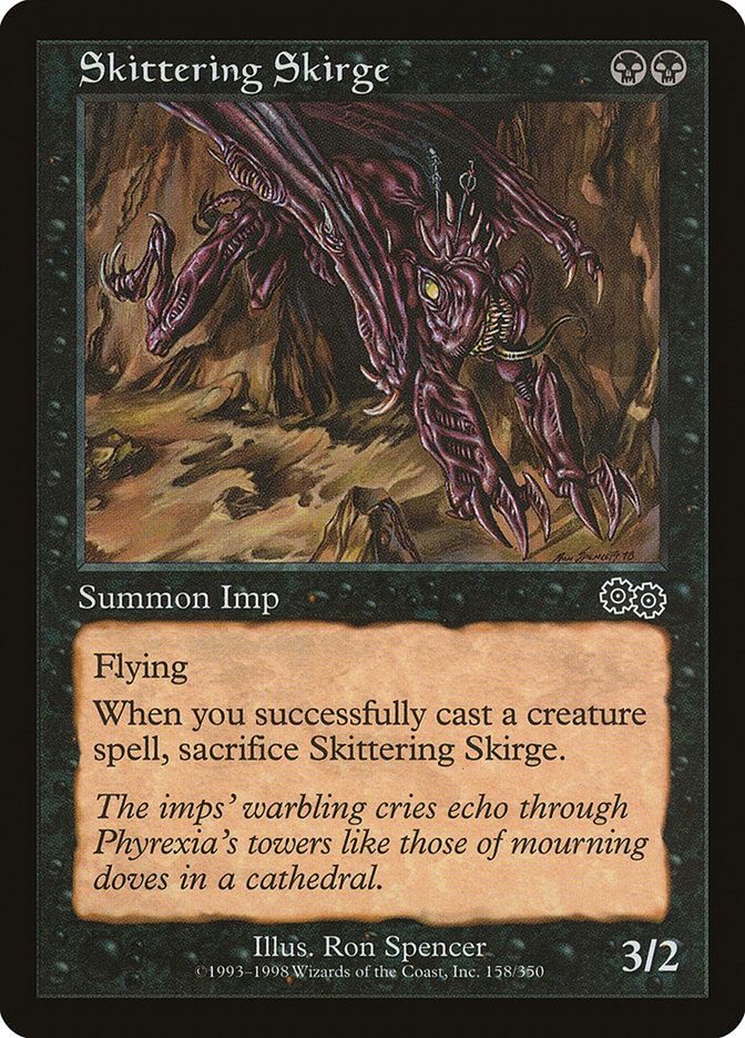 Skittering Skirge [Urza's Saga] Magic: The Gathering