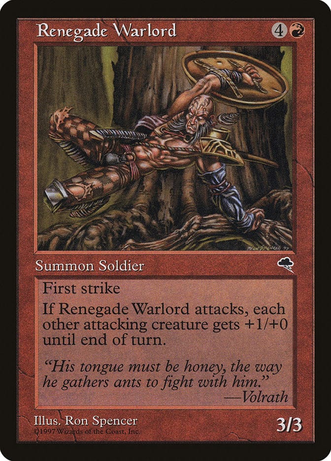 Renegade Warlord [Tempest] Magic: The Gathering