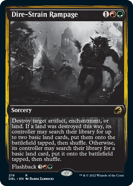 Dire-Strain Rampage [Innistrad: Double Feature] Magic: The Gathering