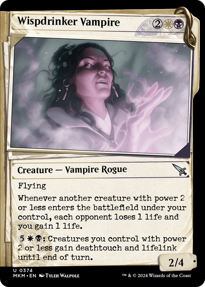 Wispdrinker Vampire (Showcase) [Murders at Karlov Manor] Magic: The Gathering