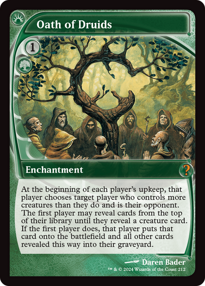 Oath of Druids (Future Sight) [Mystery Booster 2] Magic: The Gathering