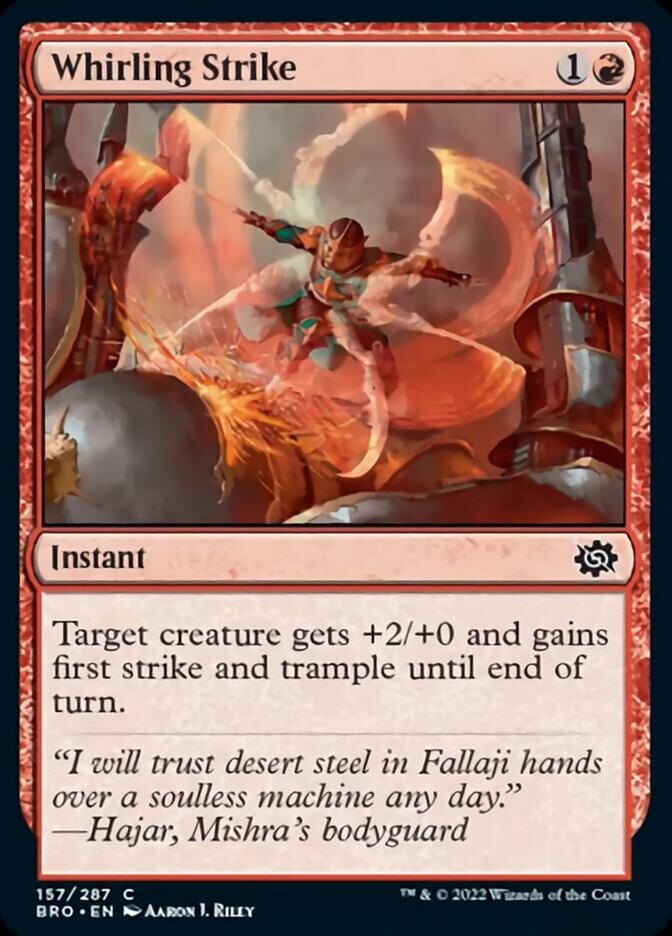 Whirling Strike [The Brothers' War] Magic: The Gathering