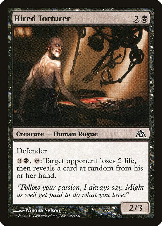Hired Torturer [Dragon's Maze] Magic: The Gathering