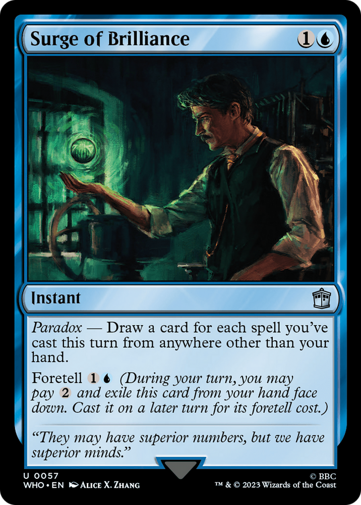 Surge of Brilliance [Doctor Who] Magic: The Gathering