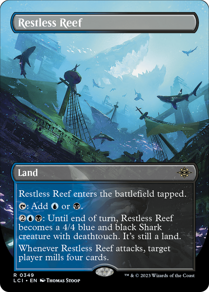 Restless Reef (Borderless) [The Lost Caverns of Ixalan] Magic: The Gathering
