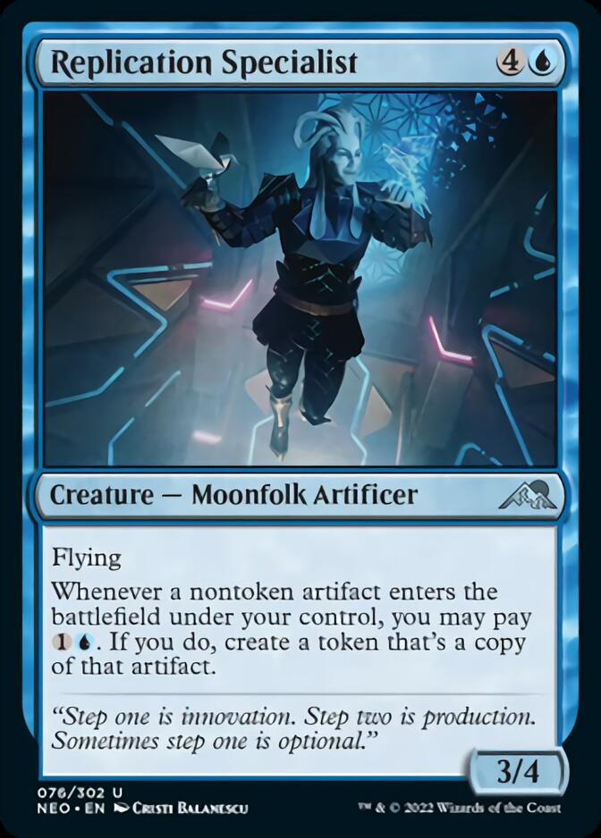 Replication Specialist [Kamigawa: Neon Dynasty] Magic: The Gathering