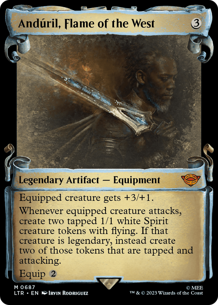 Anduril, Flame of the West [The Lord of the Rings: Tales of Middle-Earth Showcase Scrolls] Magic: The Gathering