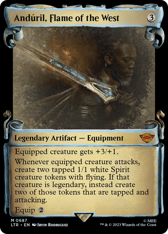 Anduril, Flame of the West [The Lord of the Rings: Tales of Middle-Earth Showcase Scrolls] Magic: The Gathering