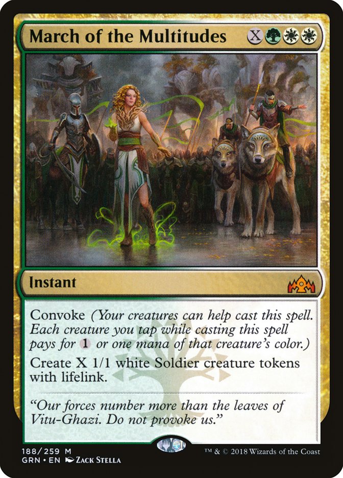 March of the Multitudes [Guilds of Ravnica] Magic: The Gathering