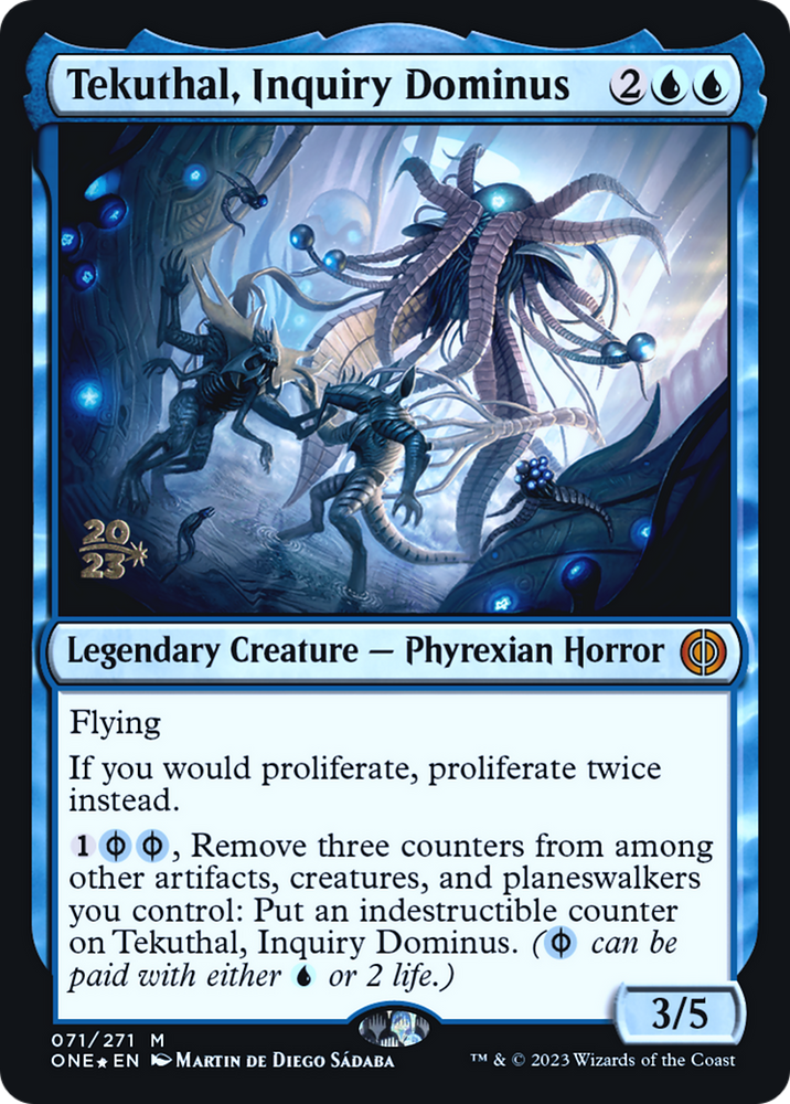 Tekuthal, Inquiry Dominus [Phyrexia: All Will Be One Prerelease Promos] Magic: The Gathering