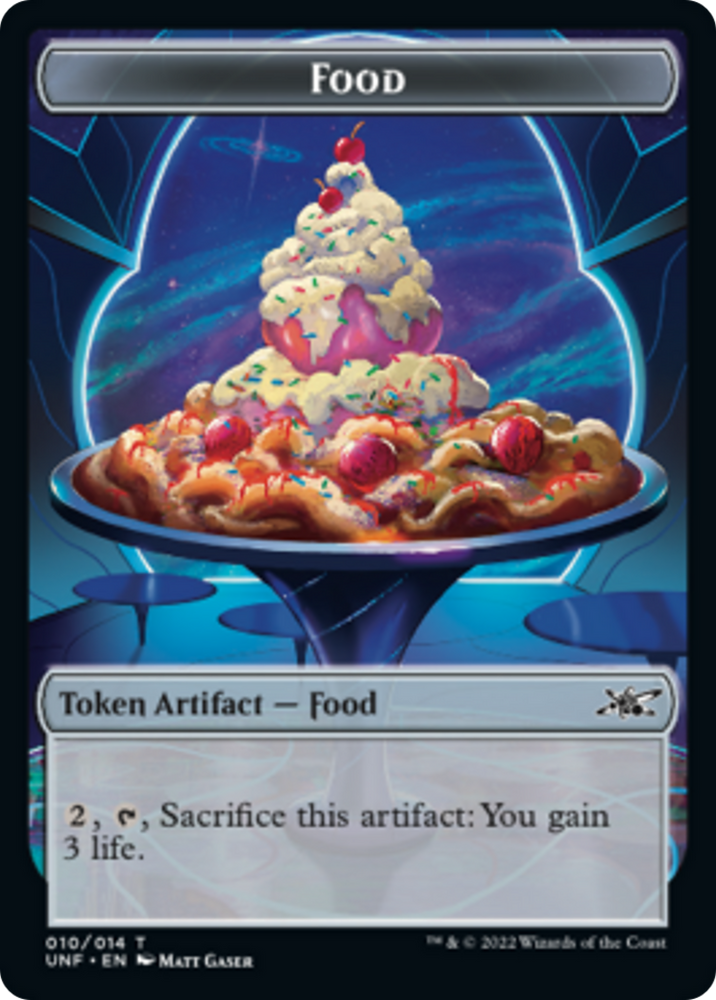 Squirrel // Food (010) Double-Sided Token [Unfinity Tokens] Magic: The Gathering