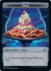 Squirrel // Food (010) Double-Sided Token [Unfinity Tokens] Magic: The Gathering