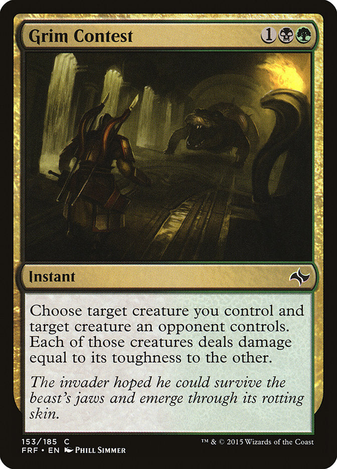 Grim Contest [Fate Reforged] Magic: The Gathering