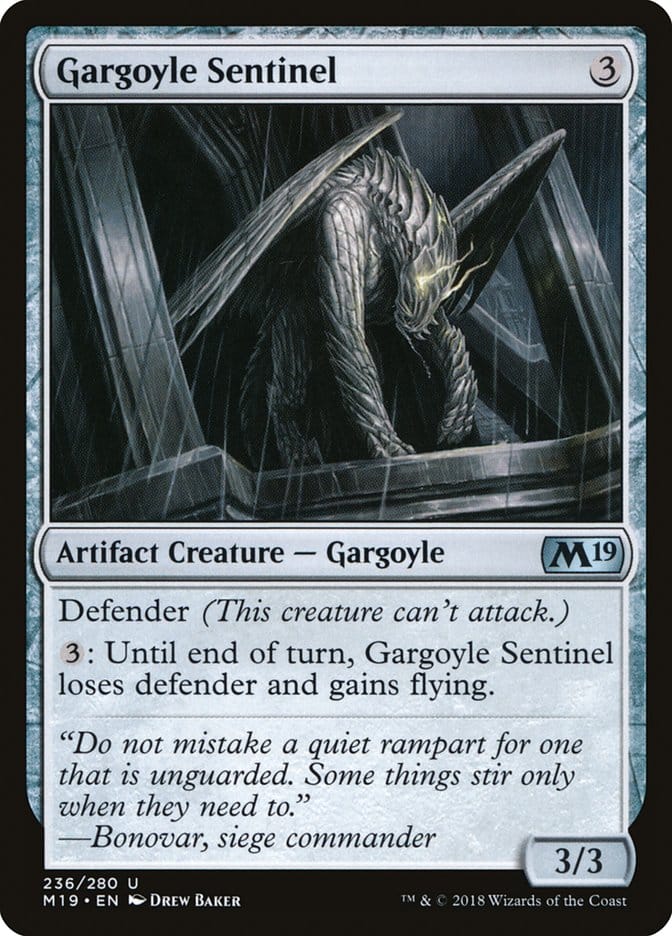Gargoyle Sentinel [Core Set 2019] Magic: The Gathering