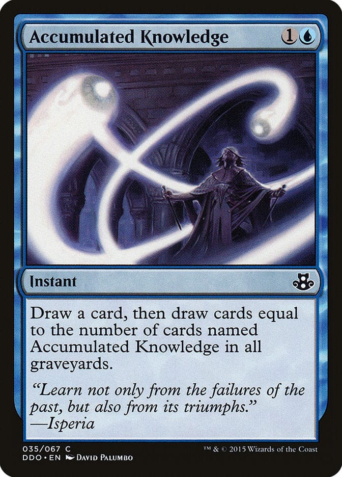 Accumulated Knowledge [Duel Decks: Elspeth vs. Kiora] Magic: The Gathering