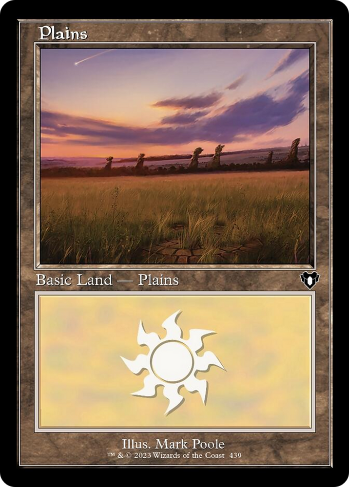 Plains (439) (Retro) [Commander Masters] Magic: The Gathering