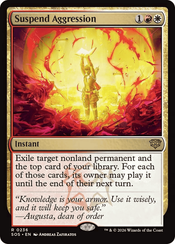 Suspend Aggression [Secrets of Strixhaven]
