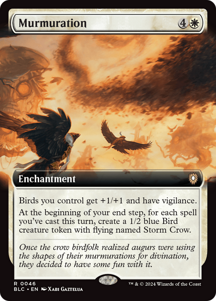 Murmuration (Extended Art) [Bloomburrow Commander] Magic: The Gathering