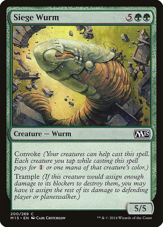 Siege Wurm [Magic 2015] Magic: The Gathering