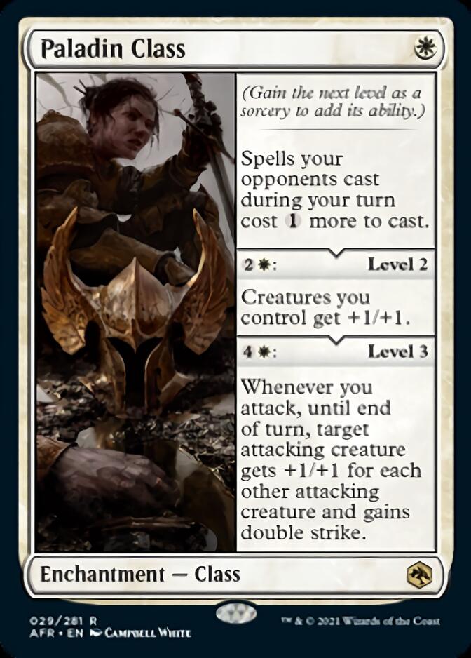 Paladin Class [Dungeons & Dragons: Adventures in the Forgotten Realms] Magic: The Gathering