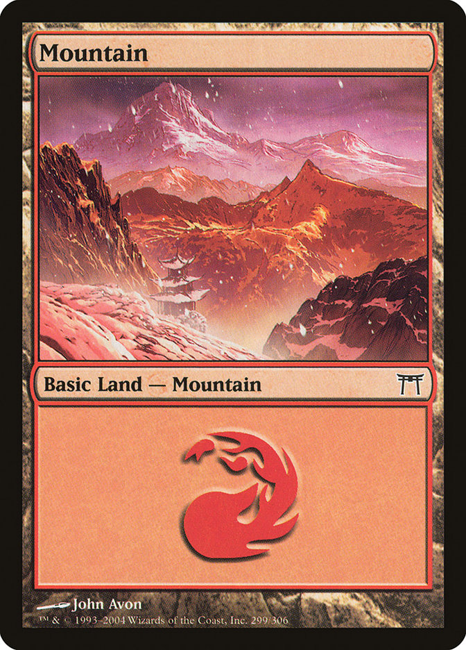 Mountain (299) [Champions of Kamigawa] Magic: The Gathering