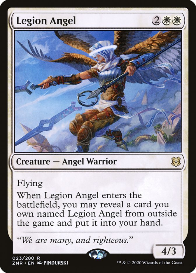Legion Angel (Promo Pack) [Zendikar Rising Promos] Magic: The Gathering