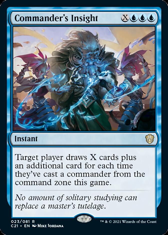Commander's Insight [Commander 2021] Magic: The Gathering