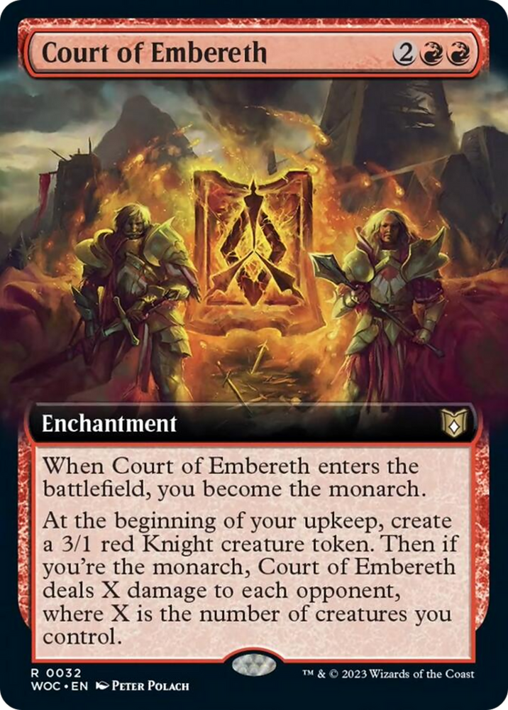 Court of Embereth (Extended Art) [Wilds of Eldraine Commander] Magic: The Gathering