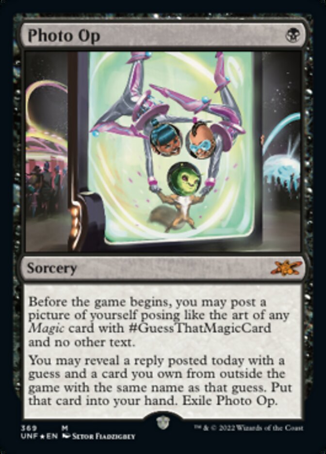 Photo Op (Galaxy Foil) [Unfinity] Magic: The Gathering