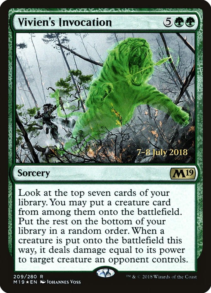 Vivien's Invocation [Core Set 2019 Prerelease Promos] Magic: The Gathering