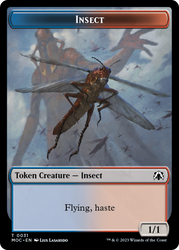 Soldier // Insect Double-Sided Token [March of the Machine Commander Tokens] Magic: The Gathering